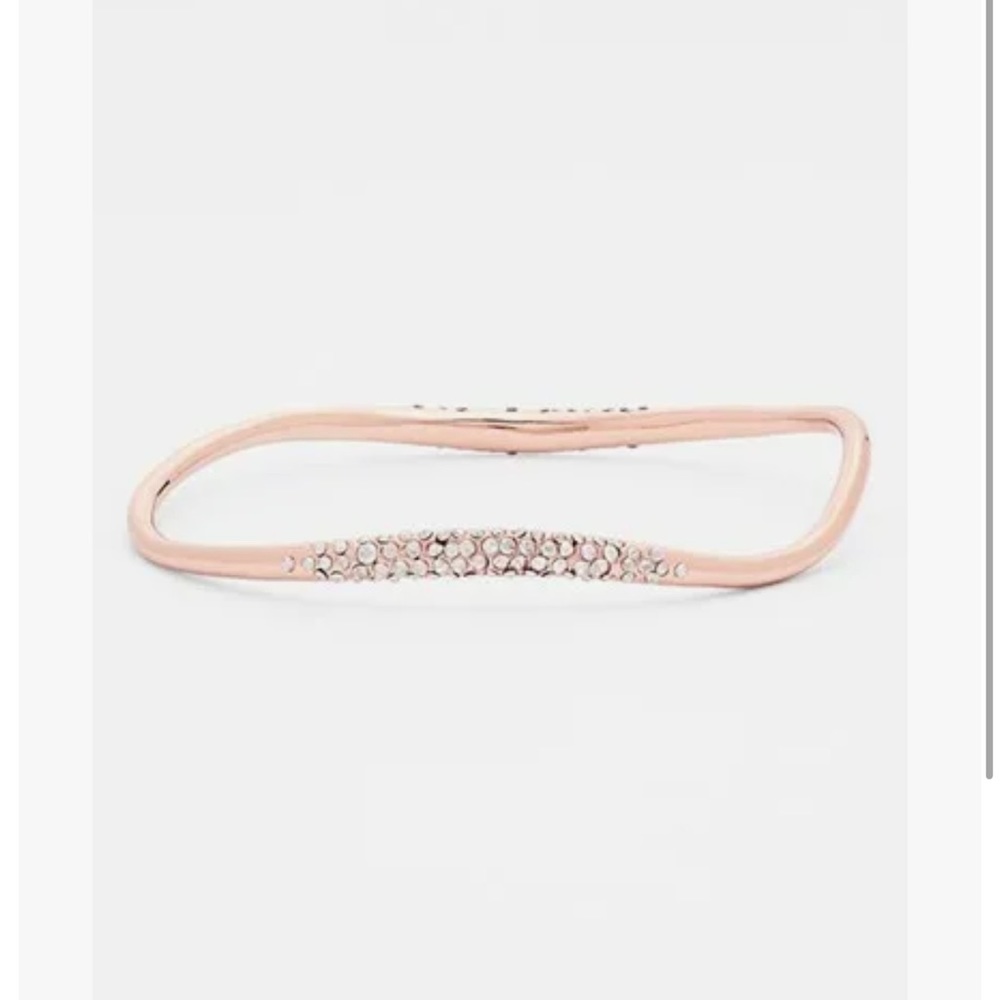 Alexis Bittar Miss Havisham Rose Gold Pave Diamond Bracelet